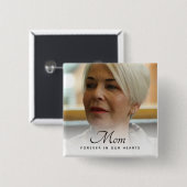 Aangepaste foto Persoonlijke Memorial Tribution Fu Vierkante Button 5,1 Cm (Voorkant /achterkant)