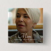 Aangepaste foto Persoonlijke Memorial Tribution Fu Vierkante Button 5,1 Cm (Voorkant)