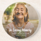 Aangepaste foto Persoonlijke Memorial Tribution Fu Zandsteen Onderzetter (Voorkant)