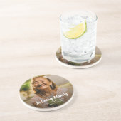 Aangepaste foto Persoonlijke Memorial Tribution Fu Zandsteen Onderzetter (Zijkant)