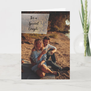 Aangepaste foto persoonlijke trouwerij felicitatie kaart