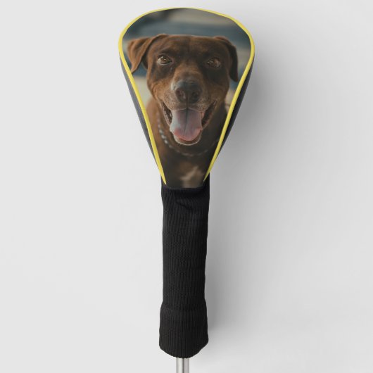 Aangepaste foto Pet Dog Aangepast Golfheadcover (Voorkant)