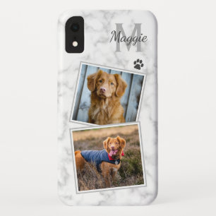 Aangepaste foto Pet Dog Cat Monogram Initiaal Foto Case-Mate iPhone Case