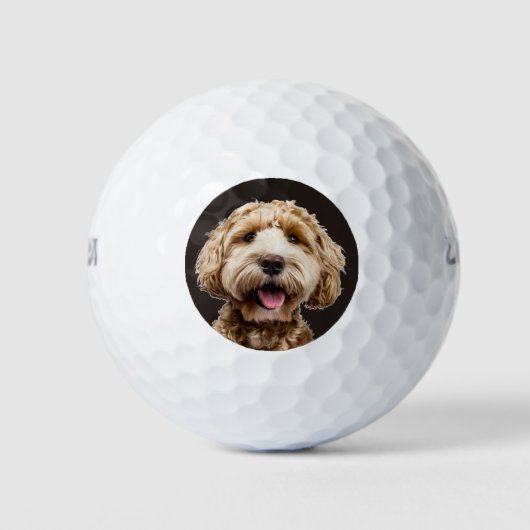 Aangepaste foto Pet Dog Golfballen (Voorkant)