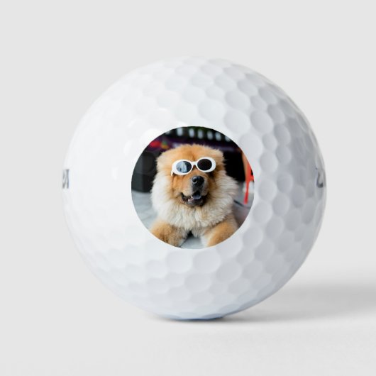 Aangepaste foto Pet Dog Golfballen (Voorkant)