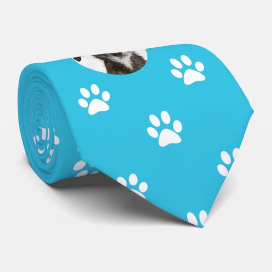 Aangepaste foto Pet Dog Stropdas (Opgerold)