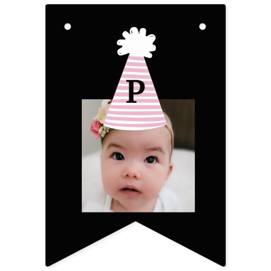 Aangepaste foto Pet meisjes verjaardag Vlaggetjes (Vierde vlag)