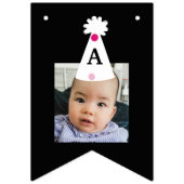 Aangepaste foto Pet meisjes verjaardag Vlaggetjes (Derde vlag)