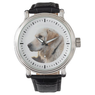 Aangepaste foto Pet Minimalistisch Modern Keepsake Horloge