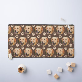 Aangepaste foto Pet Photo Pattern Dog Bureaumat