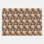 Aangepaste foto Pet Photo Pattern Dog Inpakpapier Vel (Voorkant 3)