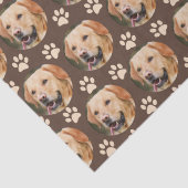 Aangepaste foto Pet Photo Pattern Dog Tissuepapier (Detail)