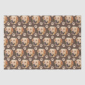 Aangepaste foto Pet Photo Pattern Dog Tissuepapier (Voorkant)