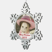 Aangepaste foto-pewter-snowflake-versieringen tin sneeuwvlok ornament (Rechts)