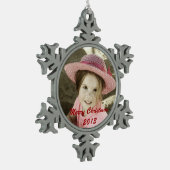 Aangepaste foto-pewter-snowflake-versieringen tin sneeuwvlok ornament (Links)