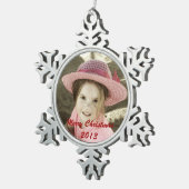 Aangepaste foto-pewter-snowflake-versieringen tin sneeuwvlok ornament (Rechts)