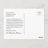 Aangepaste foto PHD afstudeerfeest dank u Briefkaart (Achterkant)