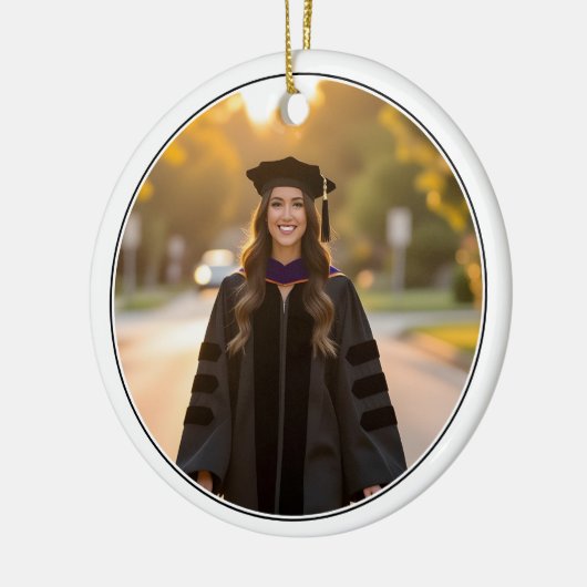 Aangepaste foto PhD doctoraat afstuderen Keramisch Ornament (Links)