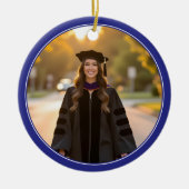 Aangepaste foto PhD doctoraat afstuderen Keramisch Ornament (Voorkant)