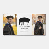 Aangepaste foto PhD hoed doctoraat afstuderen Bureaumat (Voorkant)