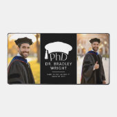 Aangepaste foto PhD hoed doctoraat afstuderen Bureaumat (Voorkant)