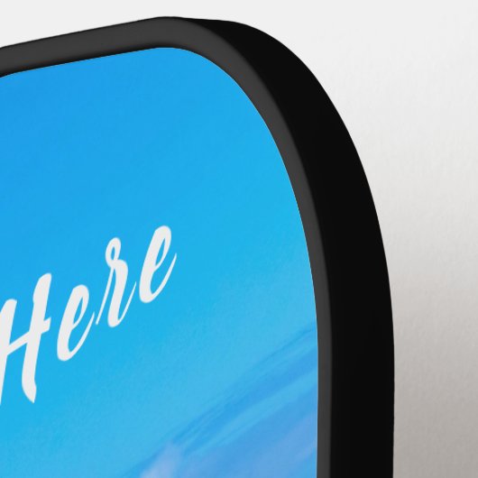 Aangepaste foto Pickleball Paddle met tekstnaam (Links Detail)