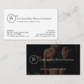 Aangepaste foto pilates fitness personal trainer visitekaartje (Voorkant / Achterkant)