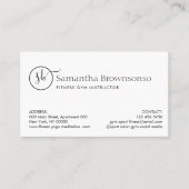Aangepaste foto pilates fitness personal trainer visitekaartje (Voorkant)