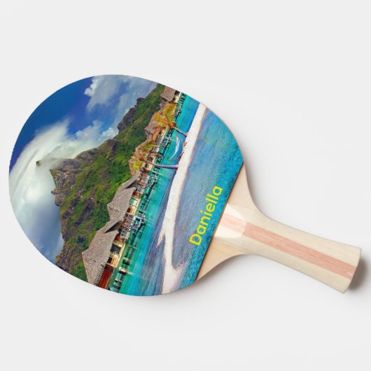 Aangepaste Foto Ping Pong Paddle Gepersonaliseerde Tafeltennisbatje (Zijkant)