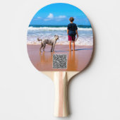Aangepaste Foto Ping Pong Paddle met QR-code Tafeltennisbatje (Voorkant)