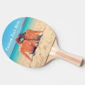Aangepaste foto Ping Pong Paddle met tekstnaam Tafeltennisbatje (Zijkant)