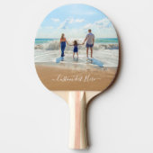 Aangepaste Foto Ping Pong Paddles met tekst Tafeltennisbatje (Achterkant)