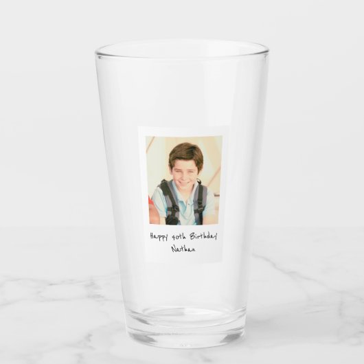 Aangepaste foto Pint Beer Glass Glas (Voorkant)