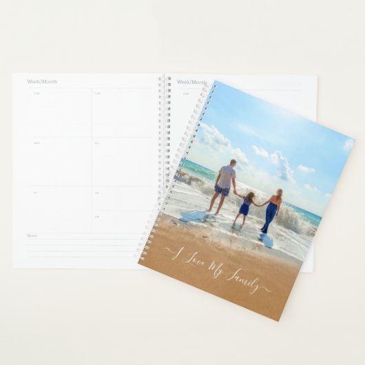 Aangepaste foto planner tekst - Ik hou van mijn fa (Display)