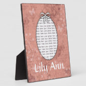 Aangepaste foto-Plaque voor meisjes op maat Fotoplaat (Zijkant)