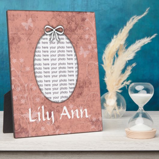 Aangepaste foto-Plaque voor meisjes op maat Fotoplaat (Zijkant)