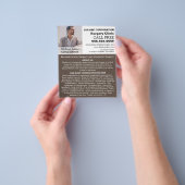 Aangepaste foto, plastische chirurgie/chirurgie flyer (Hand)