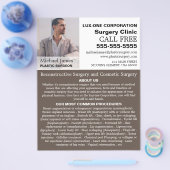 Aangepaste foto, plastische chirurgie/chirurgie flyer (Enkel)
