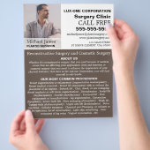Aangepaste foto, plastische chirurgie/chirurgie flyer (Hand)