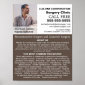 Aangepaste foto, plastische chirurgie/chirurgie poster (Voorkant)