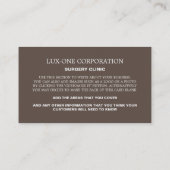 Aangepaste foto, plastische chirurgie/chirurgie visitekaartje (Achterkant)