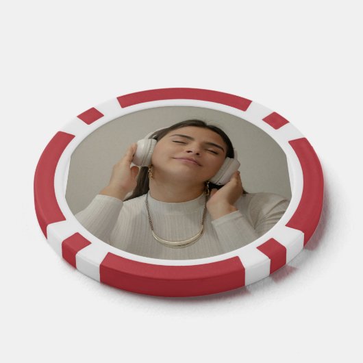 Aangepaste foto poker chips (Enkel)