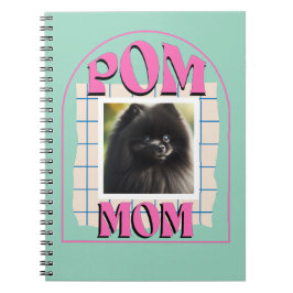 Aangepaste Foto Pom Dog Mom Shirt Pomeranian Owner Notitieboek