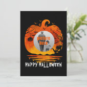 AANGEPASTE FOTO POMPOEN HALLOWEEN GESCHENKEN KAART (Staand voorkant)