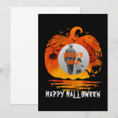 AANGEPASTE FOTO POMPOEN HALLOWEEN GESCHENKEN KAART (Voorkant / Achterkant)