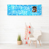 Aangepaste foto Pool verjaardagsfeestje waterrimpe Spandoek (Insitu)