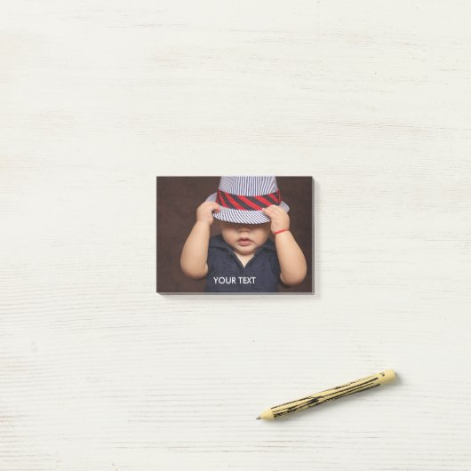Aangepaste foto post-it® notes (Op bureau)