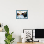 Aangepaste foto poster met tekst Modern Familie Hu (Thuiskantoor)