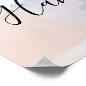 Aangepaste foto Poster met Whimsical Script (Hoek)