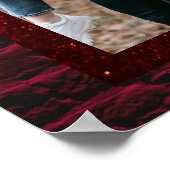 Aangepaste foto poster valentijn liefde cadeau (Hoek)